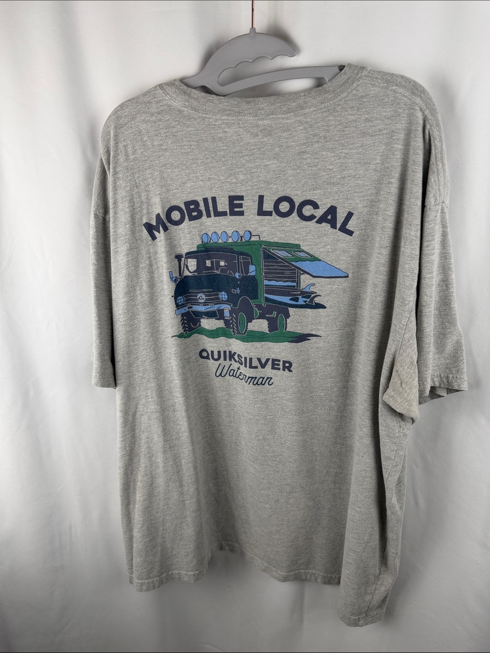 Quicksilver Men’s Gray Short Sleeve Logo Tee - Picture 3 of 7